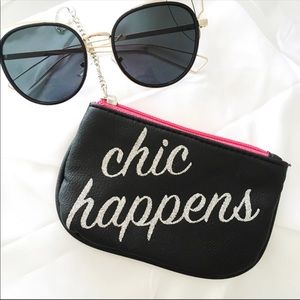 "Chic Happens" coin purse
